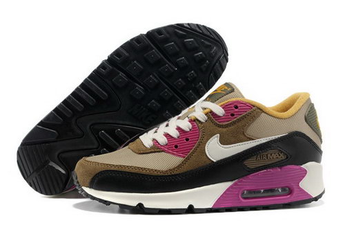 Air Max 90 Womenss Shoes Brown Black White Outlet